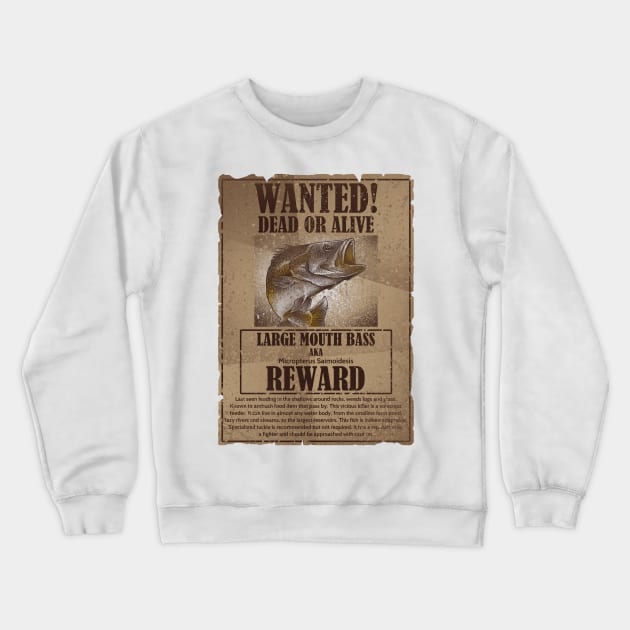 wanted dead or alive Crewneck Sweatshirt by akawork280